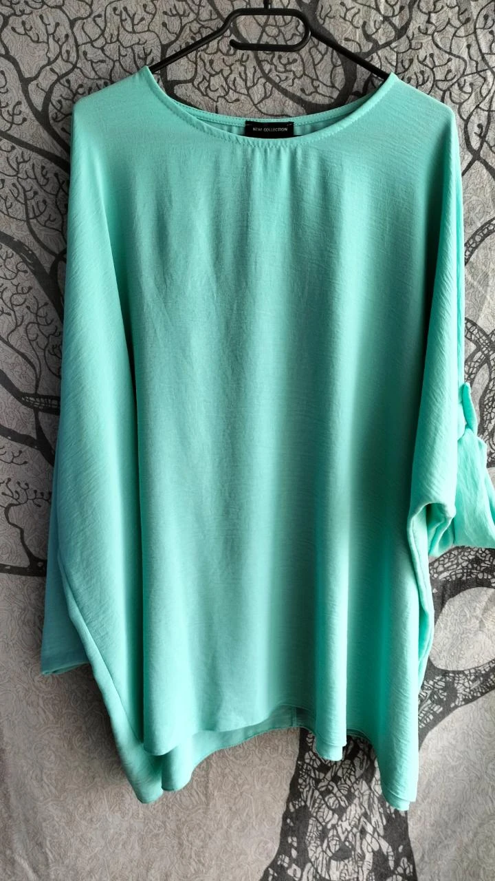 tunique over size vert menthe